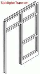 UL Labeled Sidelite And Borrowed Lite Frames